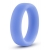 Голубое люминесцентное кольцо Silicone Glo Cock Ring - Blush Novelties - в Муроме купить с доставкой