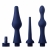 Набор из 3 универсальных насадок для анального душа Universal 3 Piece Silicone Enema Attachment Set - XR Brands - купить с доставкой в Муроме