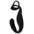 Черное эрекционное кольцо со стимуляцией промежности и анальной пробкой Cock Ring with RC Prostate Plug - Orion - в Муроме купить с доставкой