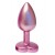 Розовая анальная пробка с кристаллом-сердцем Pearl Pink Plug Small - Dream Toys