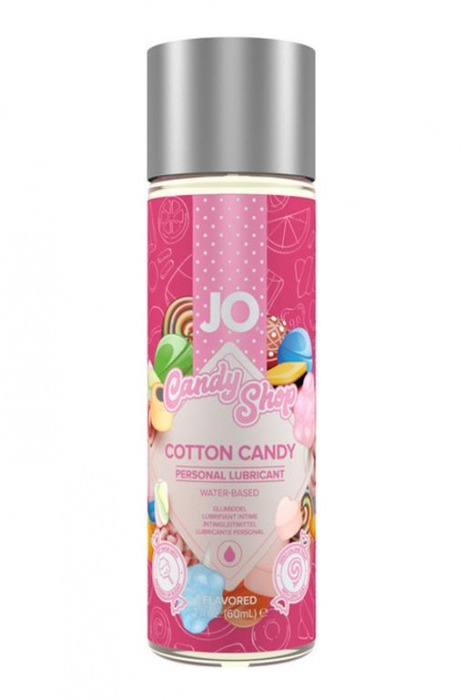 Смазка на водной основе Candy Shop Cotton Candy с ароматом сладкой ваты - 60 мл. - System JO - купить с доставкой в Муроме