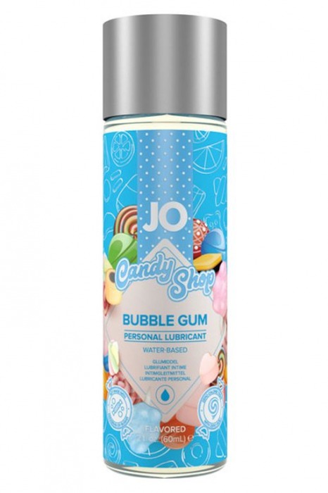Смазка на водной основе Candy Shop Bubblegum с ароматом жвачки - 60 мл. - System JO - купить с доставкой в Муроме