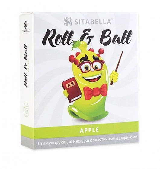 Стимулирующий презерватив-насадка Roll   Ball Apple - Sitabella - купить с доставкой в Муроме