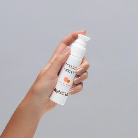 Универсальный массажный гель-смазка Allover Delicious Massage Gel с ароматом персика и аброкоса - 50 мл. - YESforLOV - купить с доставкой в Муроме