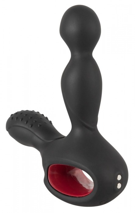 Черный вибромассажер простаты с нагревом и ротацией Prostate Plug - 14,5 см. - Orion - в Муроме купить с доставкой