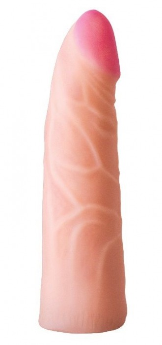 Фаллическая насадка на трусики харнесс - 17,5 см. - LOVETOY (А-Полимер) - купить с доставкой в Муроме