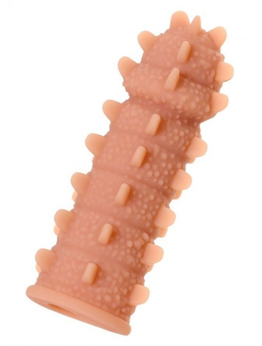 Телесная реалистичная насадка KOKOS Extreme Sleeve 04 с дополнительной стимуляцией - 12,7 см. - KOKOS - в Муроме купить с доставкой