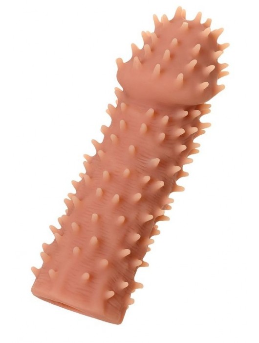 Телесная реалистичная насадка KOKOS Extreme Sleeve 07 с дополнительной стимуляцией - 12,7 см. - KOKOS - в Муроме купить с доставкой