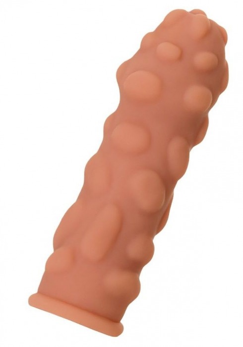 Телесная реалистичная насадка KOKOS Extreme Sleeve 11 с дополнительной стимуляцией - 12,7 см. - KOKOS - в Муроме купить с доставкой