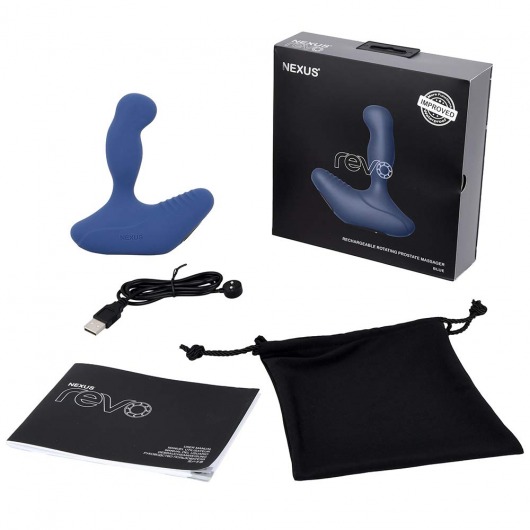 Синий вибромассажер простаты NEXUS REVO 2.0 с вращающейся головкой - Nexus Range - в Муроме купить с доставкой