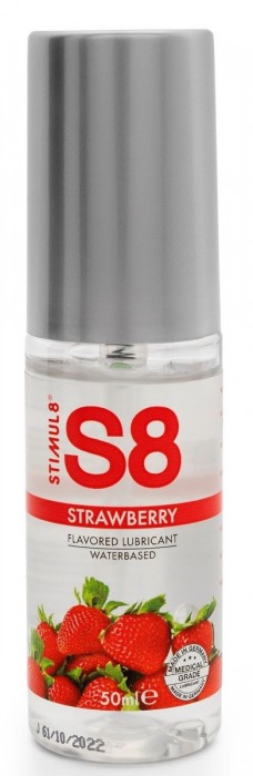 Лубрикант S8 Flavored Lube со вкусом клубники - 50 мл. - Stimul8 - купить с доставкой в Муроме