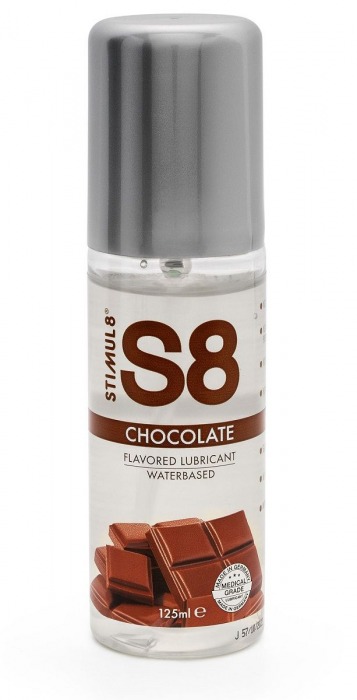 Смазка на водной основе S8 Flavored Lube со вкусом шоколада - 125 мл. - Stimul8 - купить с доставкой в Муроме