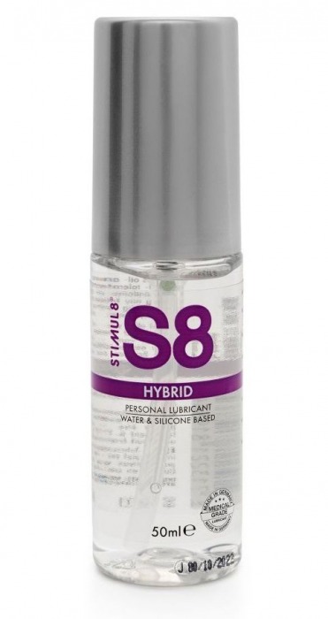 Cмазка на водно-силиконовой основе S8 Hybrid - 50 мл. - Stimul8 - купить с доставкой в Муроме