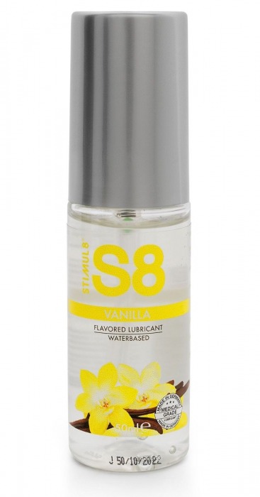 Лубрикант на водной основе S8 Flavored Lube со вкусом ванили - 50 мл. - Stimul8 - купить с доставкой в Муроме