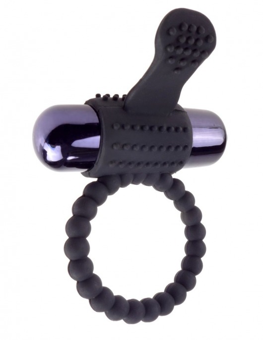 Черное эрекционное виброкольцо Vibrating Silicone Super Ring - Pipedream - в Муроме купить с доставкой