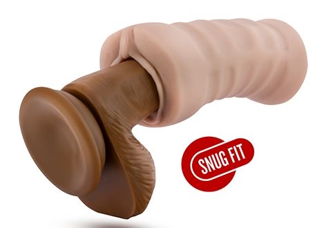 Телесный мастурбатор-вагина с вибропулей Ashley - Blush Novelties - в Муроме купить с доставкой