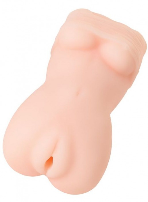 Телесный мастурбатор в виде женской фигурки - Toyfa Basic - в Муроме купить с доставкой