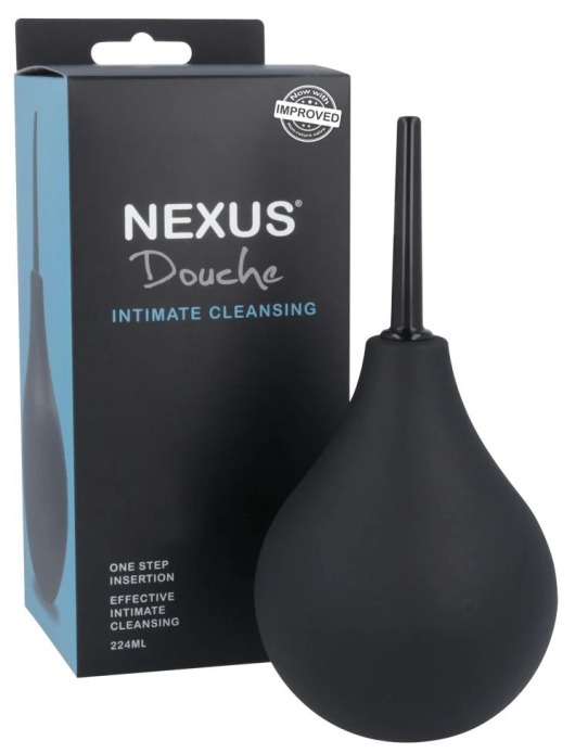 Черный анальный душ с обратным клапаном Non Return Valve Anal Douche - Nexus Range - купить с доставкой в Муроме