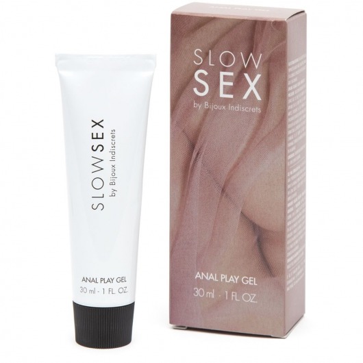Лубрикант на водной основе Slow Sex Anal Play Gel - 30 мл. - Bijoux Indiscrets - купить с доставкой в Муроме