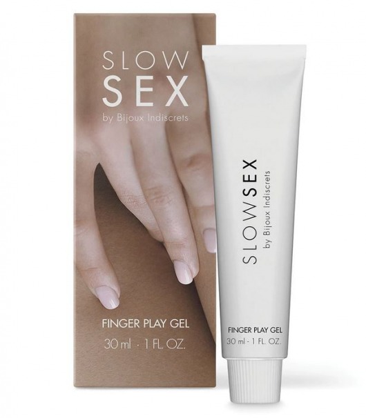 Гель для мастурбации с ароматом кокоса Slow Sex Finger Play Gel - 30 мл. - Bijoux Indiscrets - купить с доставкой в Муроме