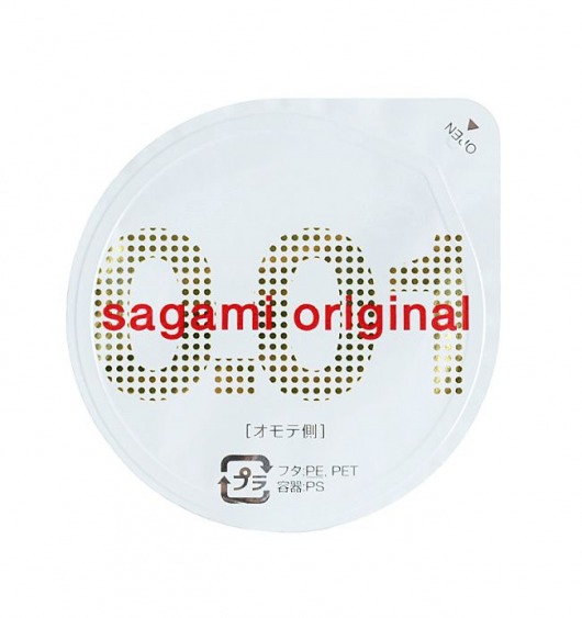 Супертонкий презерватив Sagami Original 0.01 - 1 шт. - Sagami - купить с доставкой в Муроме