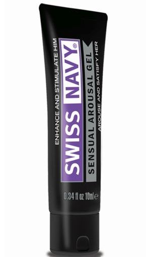 Возбуждающий гель-лубрикант на водной основе Sensual Arousal Lubricant - 10 мл. - Swiss navy - купить с доставкой в Муроме