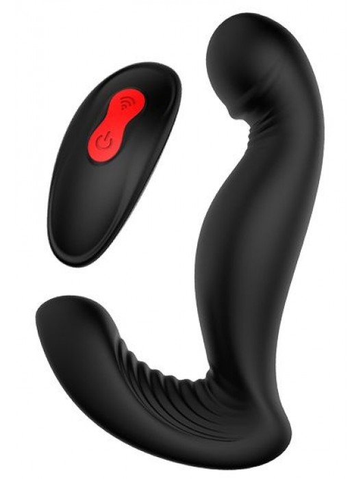 Черный вибромассажер простаты SWIRLING P-PLEASER - Dream Toys - в Муроме купить с доставкой