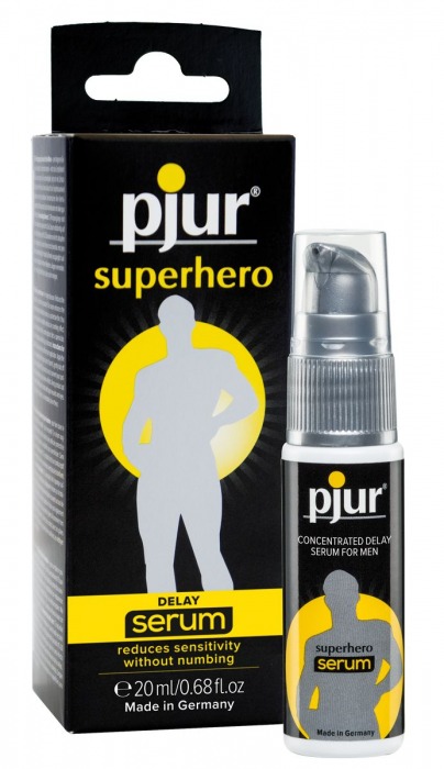 Сыворотка-пролонгатор pjur SUPERHERO Delay Serum - 20 мл. - Pjur - купить с доставкой в Муроме