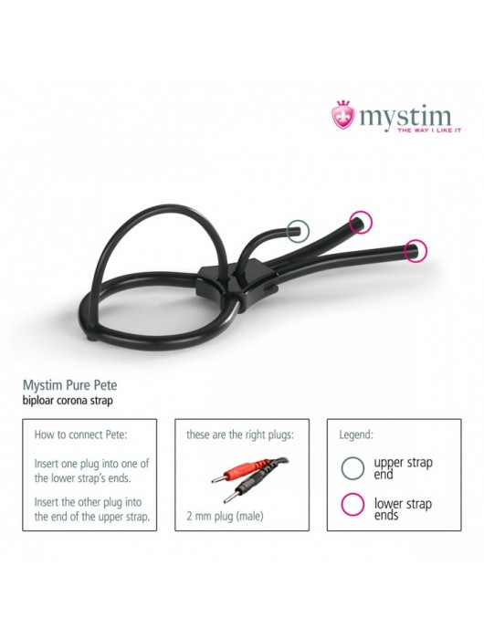 Утяжка под головку для электростимулятора Pure Pete - MyStim - купить с доставкой в Муроме