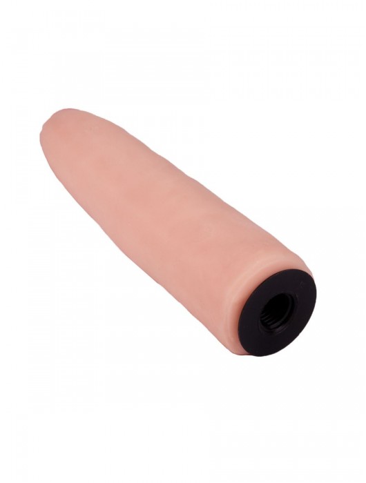 Пояс-трусики с насадкой Glamour Silver - 15,5 см. - LOVETOY (А-Полимер) - купить с доставкой в Муроме