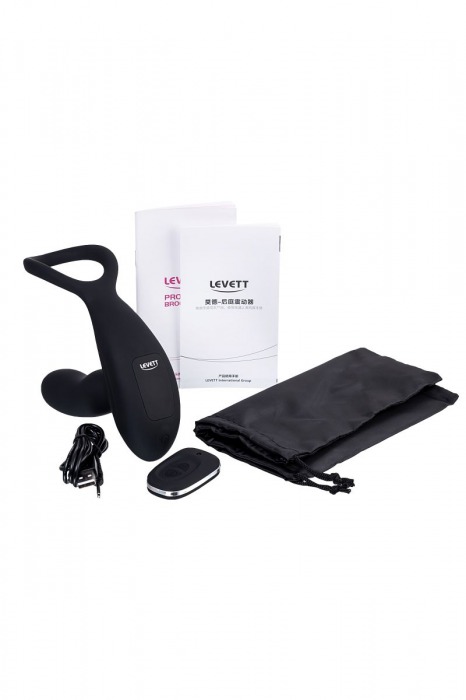 Черный стимулятор простаты Maud с вибрацией - Levett - в Муроме купить с доставкой