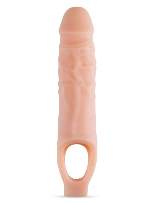 Телесный реалистичный фаллоудлинитель 9 Inch Silicone Cock Sheath Penis Extender - 22,86 см. - Blush Novelties - в Муроме купить с доставкой