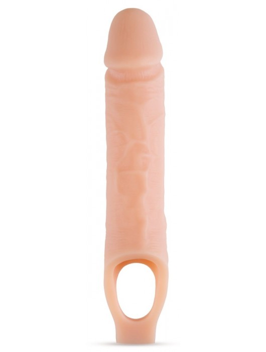 Телесный реалистичный фаллоудлинитель 10 Inch Silicone Cock Sheath Penis Extender - 25,4 см. - Blush Novelties - в Муроме купить с доставкой