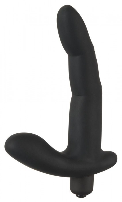 Черный вибромассажер простаты Naughty Finger Prostate Vibe - 13,8 см. - Orion - в Муроме купить с доставкой