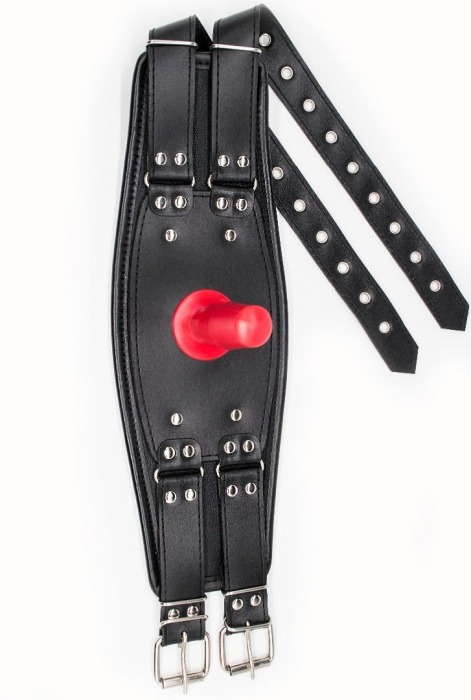 Черный пояс на бедро  Люкс  с телесной насадкой - LOVETOY (А-Полимер) - купить с доставкой в Муроме