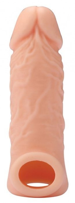 Телесная насадка EXTENDER WITH BALL STRAP 5.5 - 14 см. - Dream Toys - в Муроме купить с доставкой