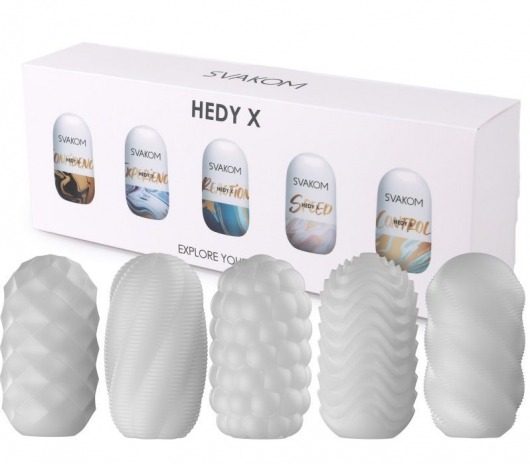Набор из 5 мастурбаторов Hedy X5 Mixed - Svakom - в Муроме купить с доставкой