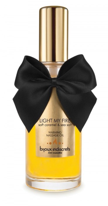 Массажное масло Light My Fire с ароматом карамели - 100 мл. - Bijoux Indiscrets - купить с доставкой в Муроме