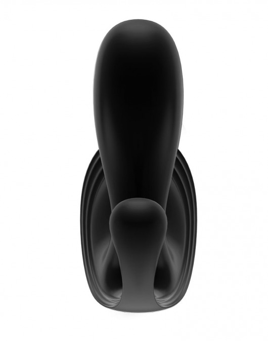 Черный анально-вагинальный вибромассажер Top Secret+ - Satisfyer