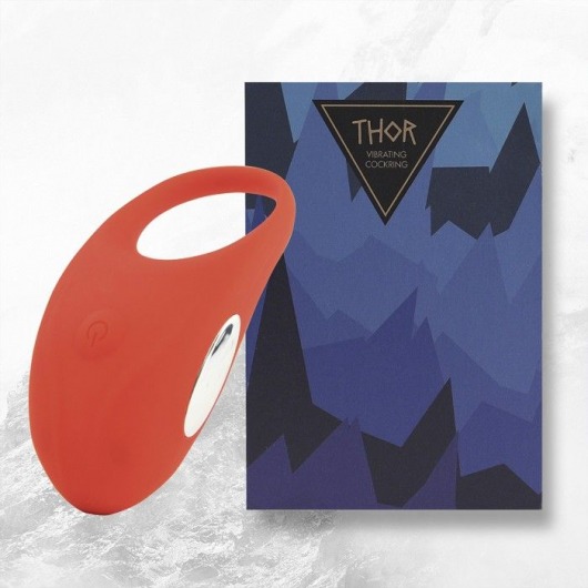 Красное кольцо с вибрацией Thor Cockring - FeelzToys - в Муроме купить с доставкой