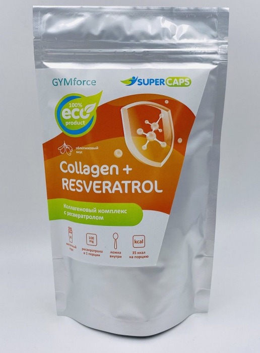 Натуральный коллаген с ресвератролом GYMforce Collagen+ - 150 гр. - SuperCaps - купить с доставкой в Муроме