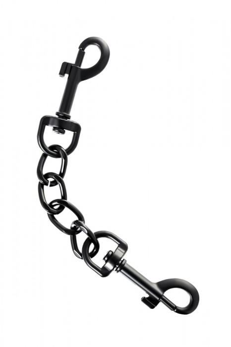 Узкие черные наручники на сцепке - ToyFa - купить с доставкой в Муроме