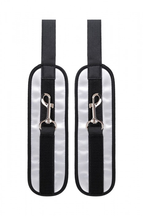 Серебристо-черные наручники Anonymo - ToyFa - купить с доставкой в Муроме