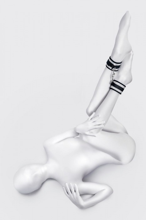 Серебристо-черные оковы Anonymo - ToyFa - купить с доставкой в Муроме