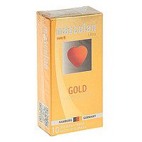 Презервативы Masculan Ultra Gold с золотым напылением и ароматом ванили - 10 шт. - Masculan - купить с доставкой в Муроме