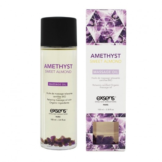 Органическое массажное масло AMETHYST SWEET ALMOND - 100 мл. - Exsens - купить с доставкой в Муроме