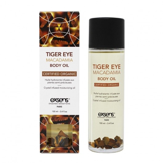 Органическое массажное масло TIGER EYE MACADAMIA - 100 мл. - Exsens - купить с доставкой в Муроме