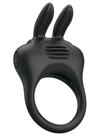 Черное эрекционное кольцо с вибрацией Davion - Baile - в Муроме купить с доставкой