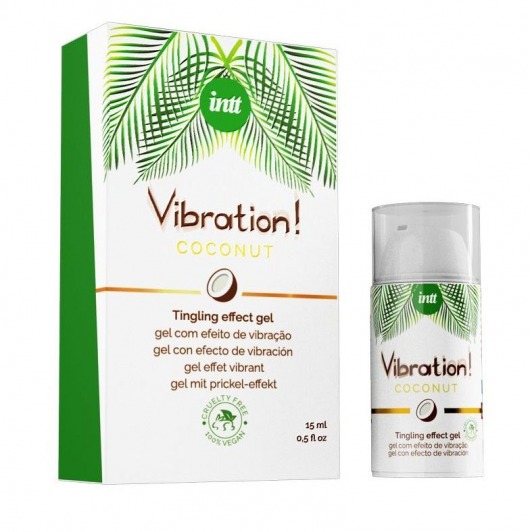 Возбуждающий гель с ароматом кокоса Vibration Coconut - 15 мл. - INTT - купить с доставкой в Муроме