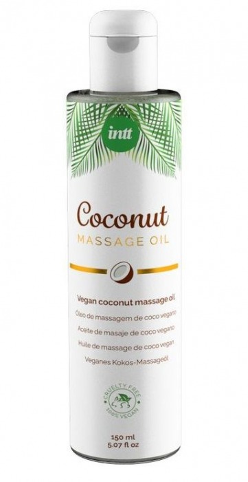Массажное масло Vegan Coconut - 150 мл. - INTT - купить с доставкой в Муроме